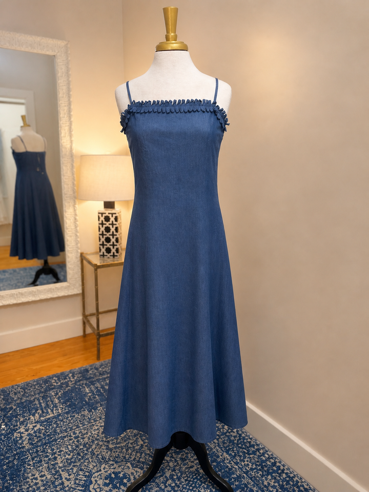Sloane Denim Midi Dress