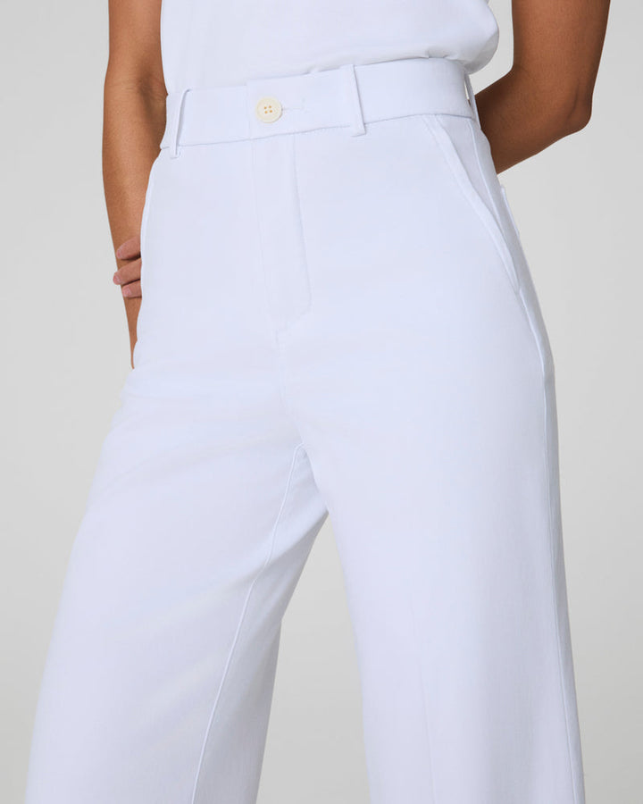 Spanx Stretch Twill Cropped Wide Leg Pant