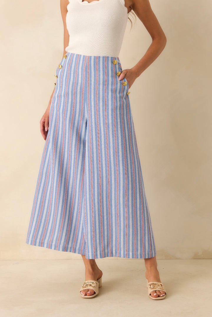 Deitrich Pants - Starboard Stripe