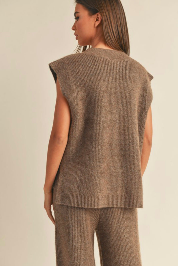 V-Neck Sweater Set