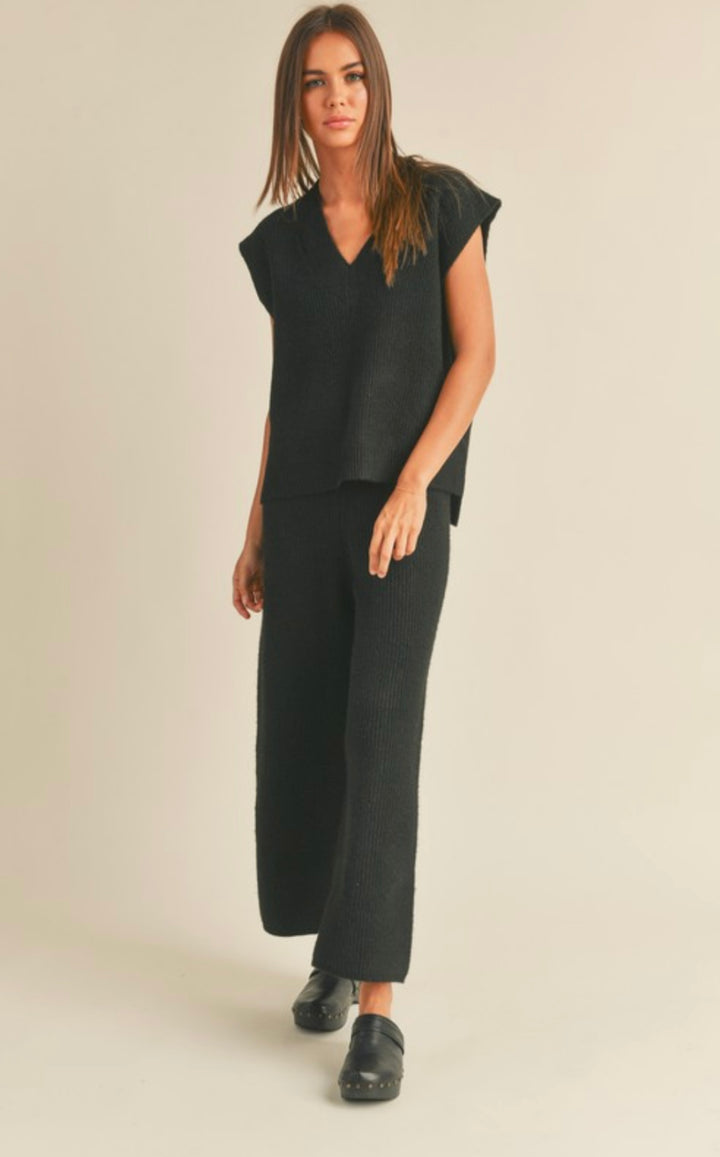V-Neck Sweater Set