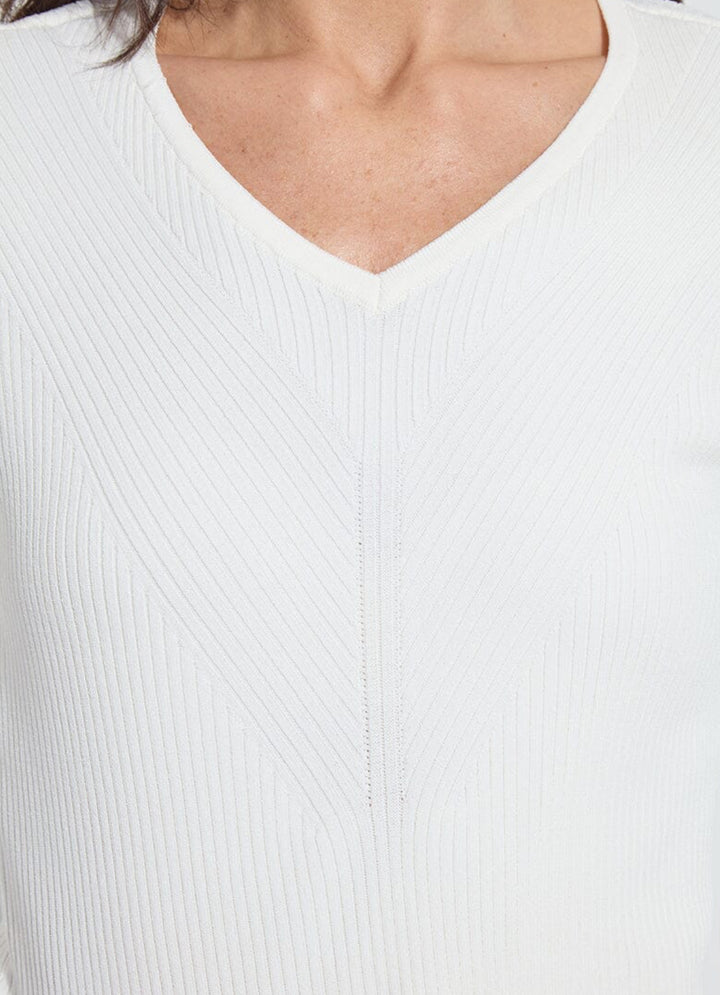 Lysse Adette V-Neck Ribbed Sweater