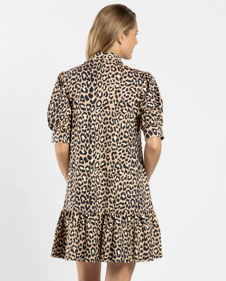 Jude Connally Tierney Dress - Cheetah Gold