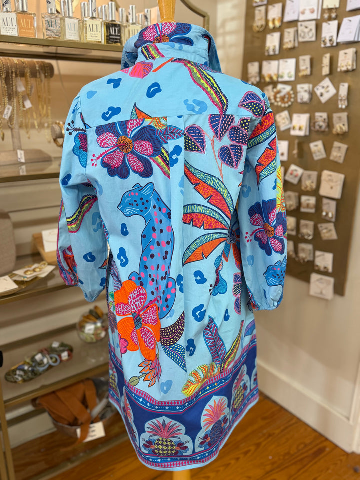 Maude Vivante Ava Dress - Azure Safari
