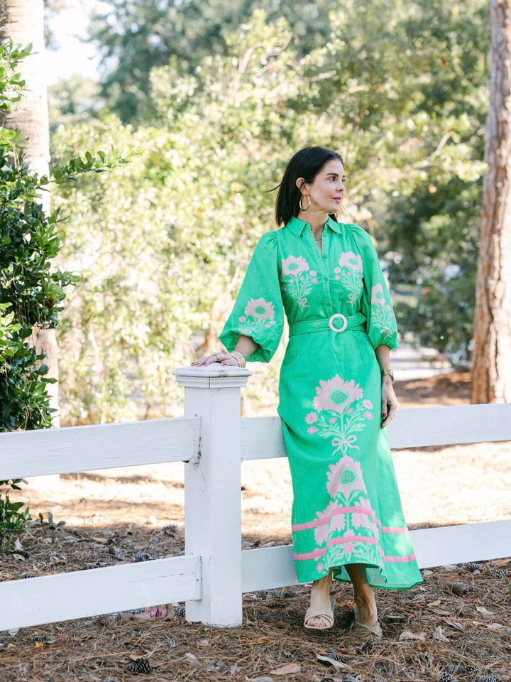 Lyla Dress- Pink Henrietta