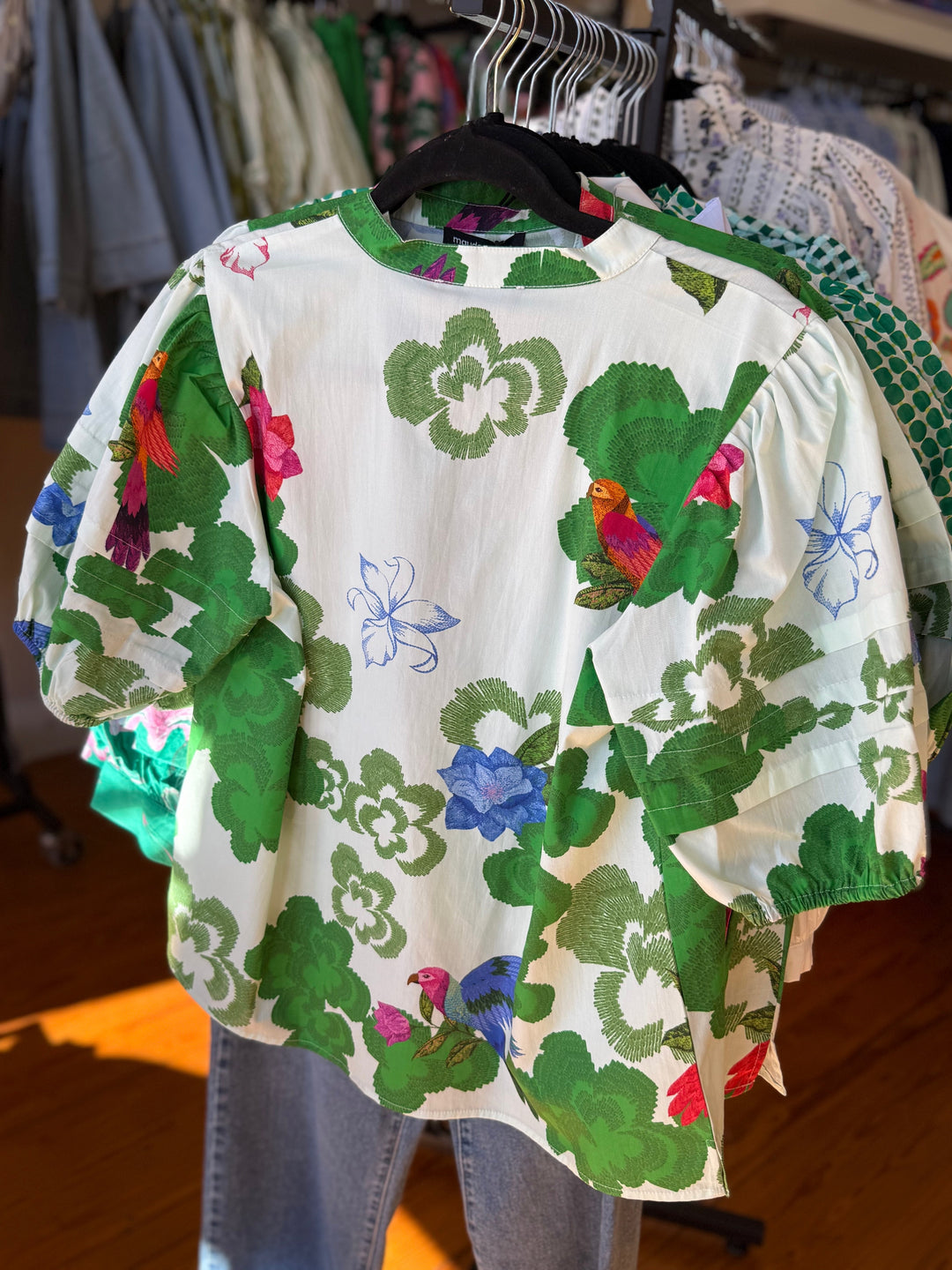 Maude Vivante Raya Top - Forest Flutter