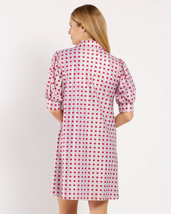 Jude Connally Emerson Dress - Petite Ratton Raspberry Gold