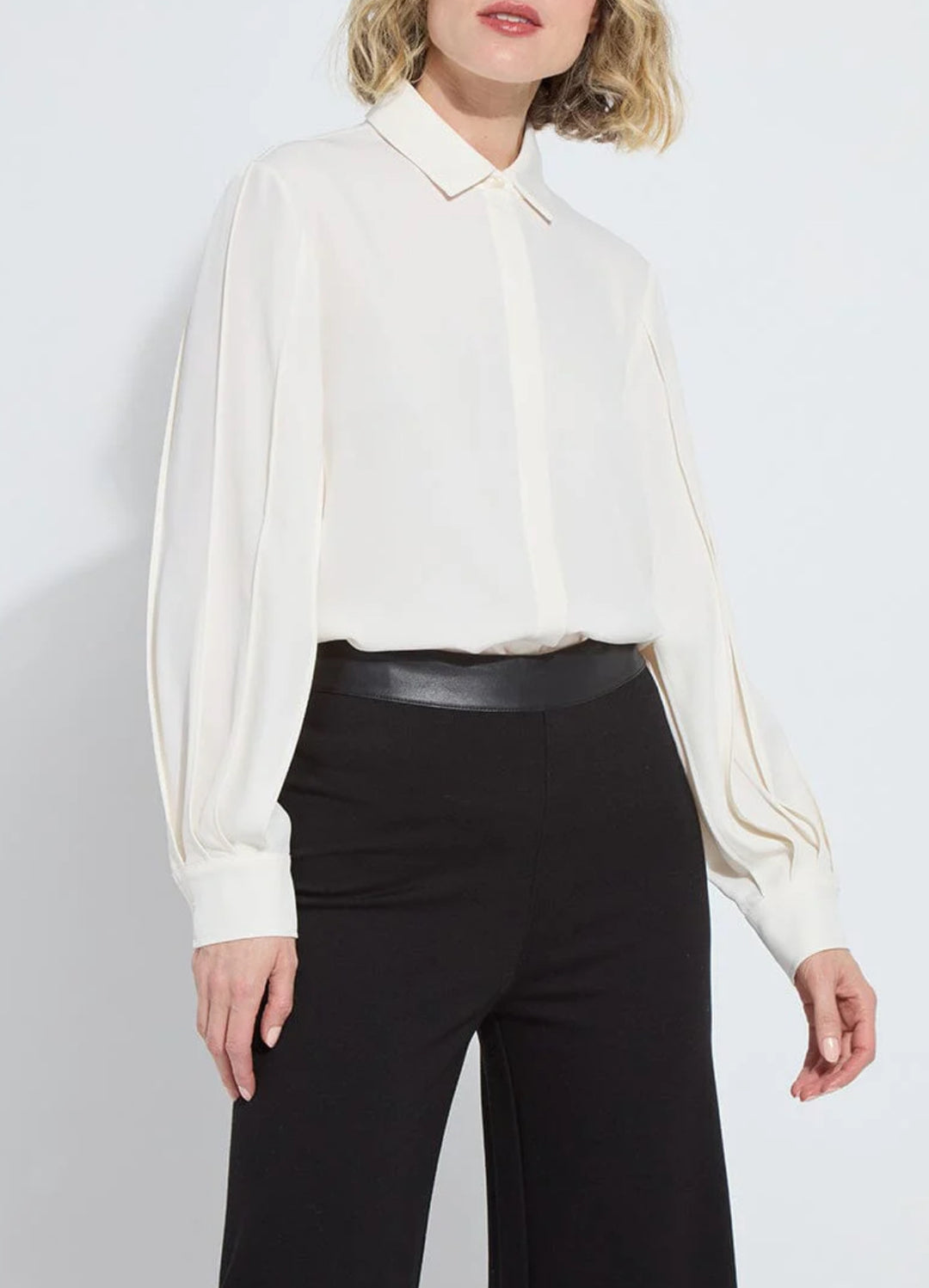 Lysse Ivette Pleated Balloon Slv Blouse