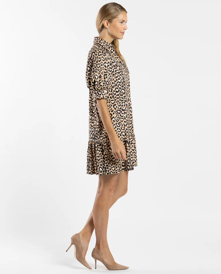Jude Connally Tierney Dress - Cheetah Gold