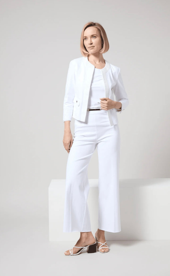 Lysse Erin Wide Leg Denim Pant- White