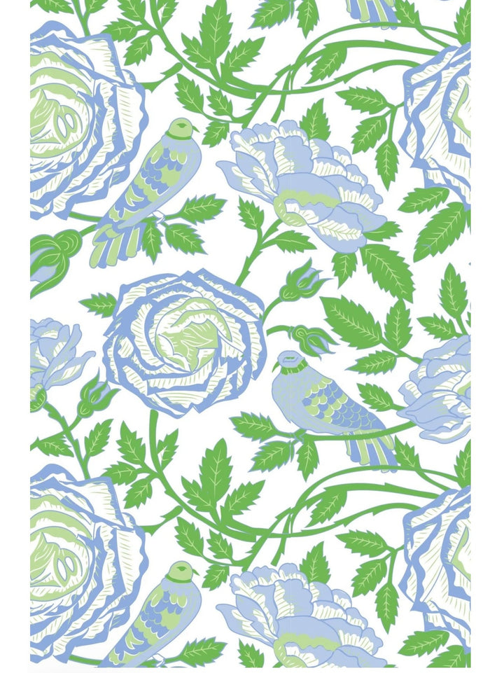 Gretchen Scott Tie Dress - Smell The Roses - Kelly Green/Periwinkle