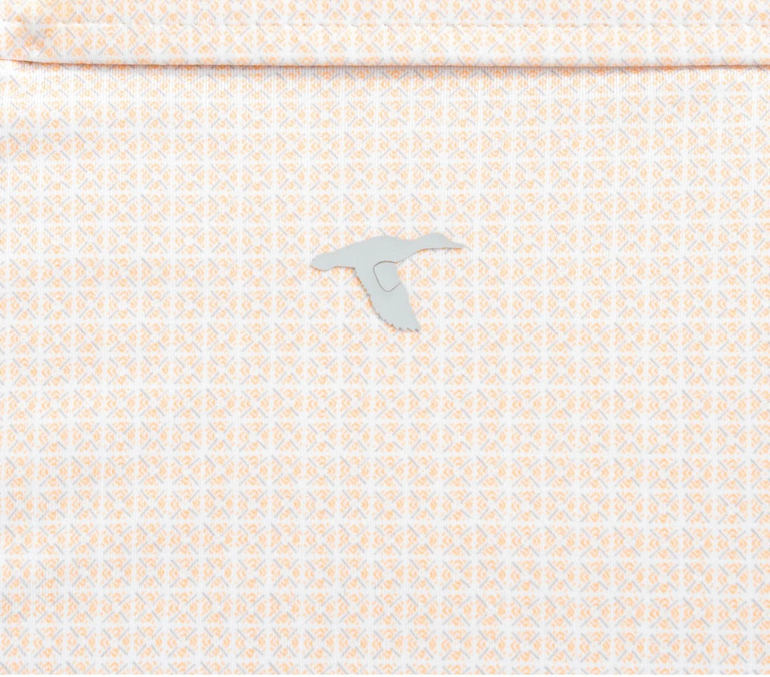 Genteal Tennessee Printed Polo- Orange Tile Power T