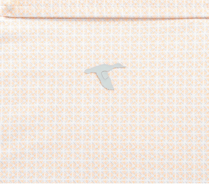 Genteal Tennessee Printed Polo- Orange Tile Power T