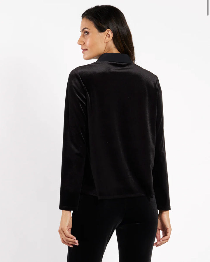 Jude Connally Colby Stretch Velvet Top
