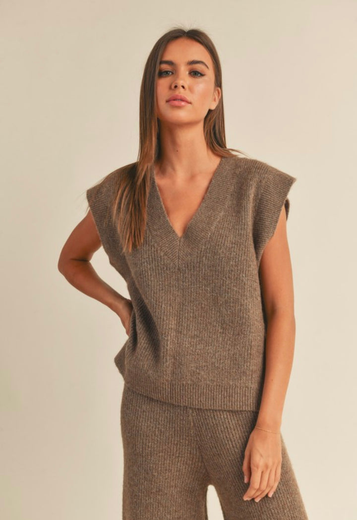 V-Neck Sweater Set