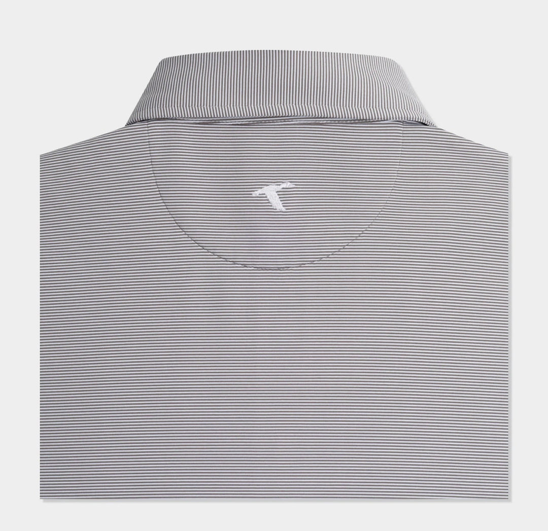 Genteal Tennessee Performance Polo- Charcoal Pinstripe Power T