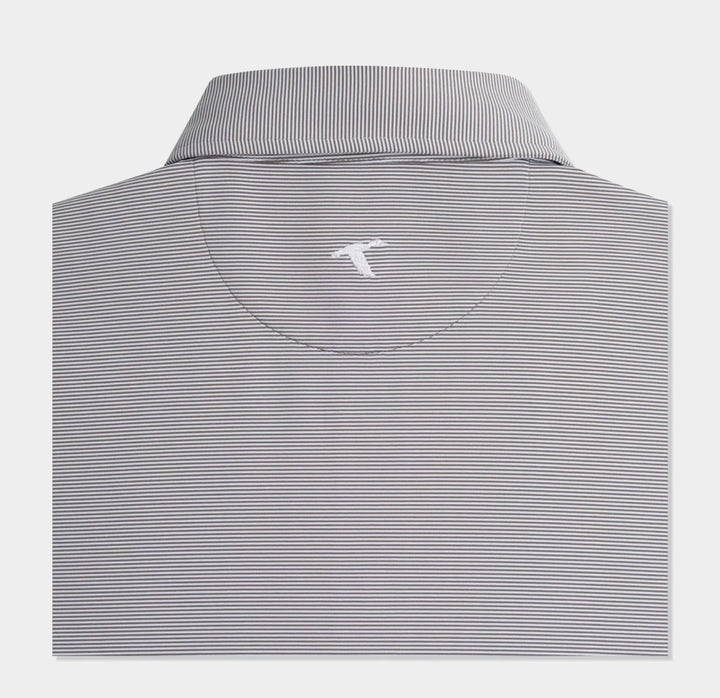 Genteal Tennessee Performance Polo- Charcoal Pinstripe Power T