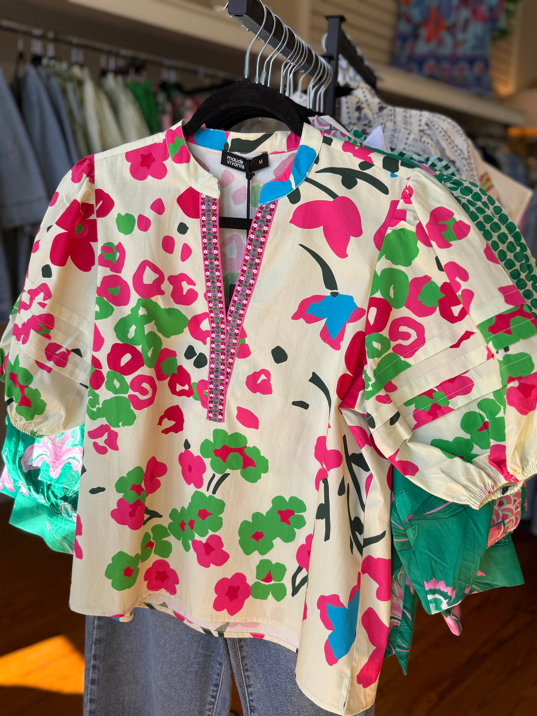 Maude Vivante Raya Top - Pink Tropics