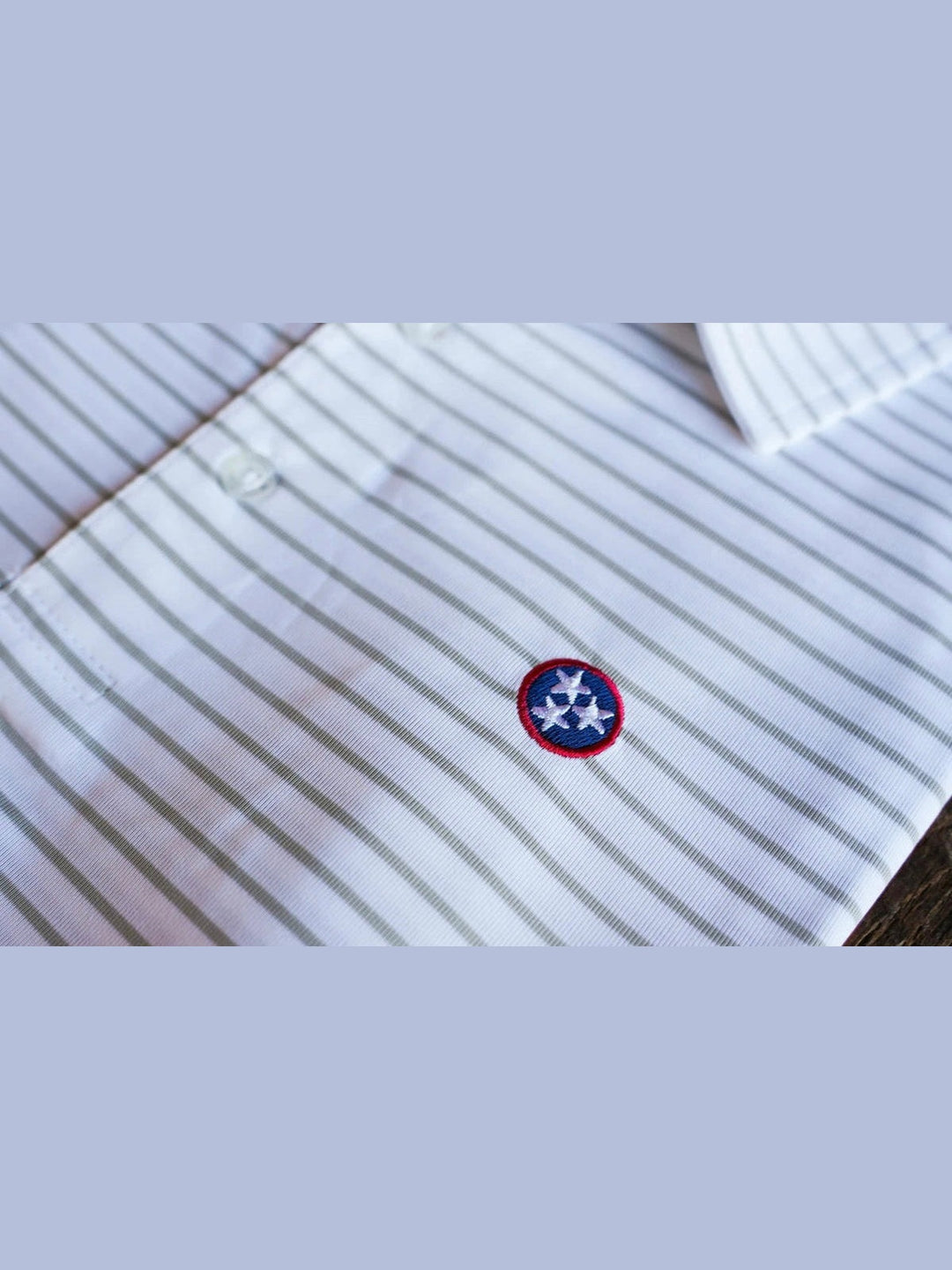 Tristar Reese Stripe Polo - White/Granite