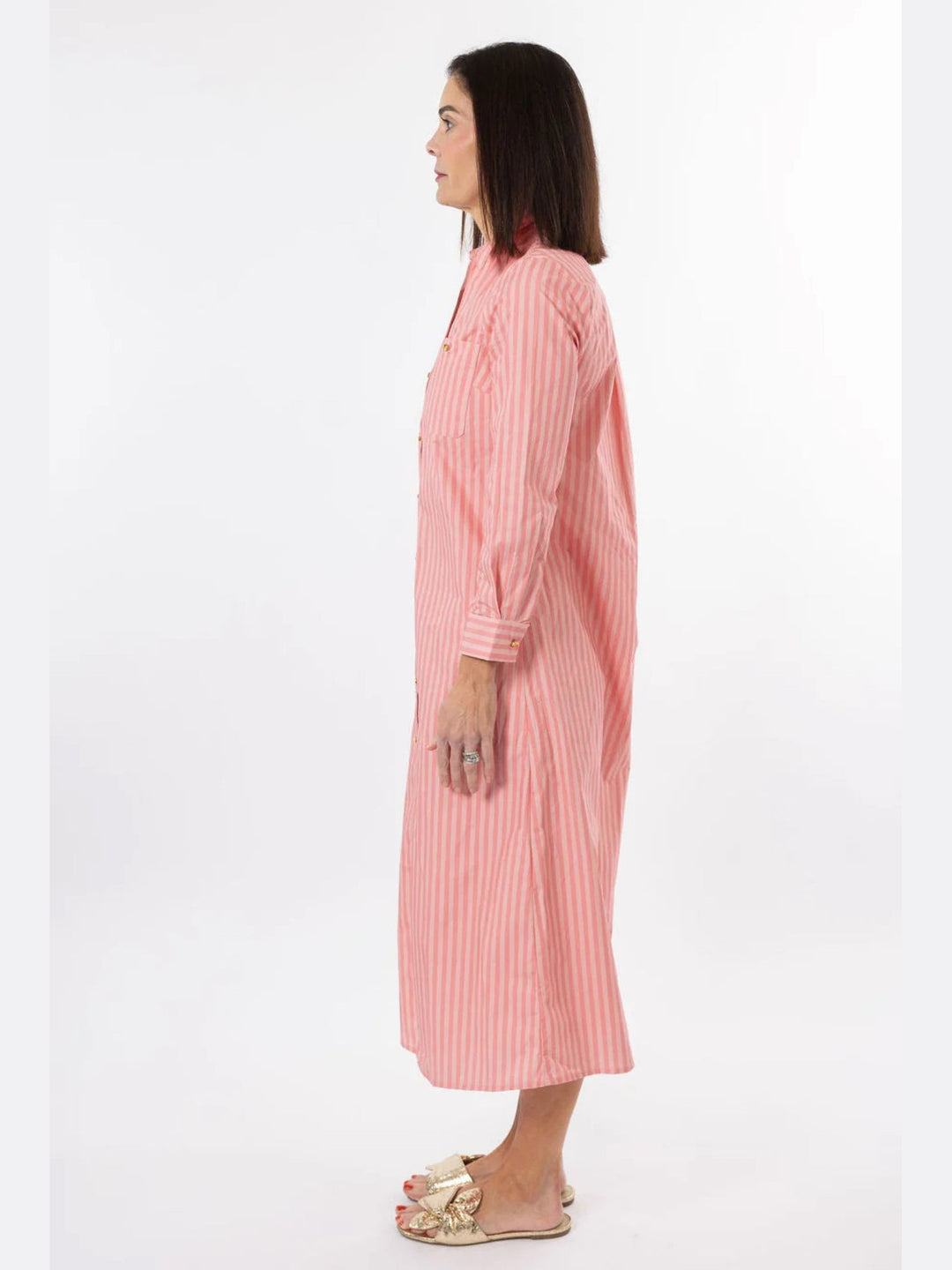 Harper Dress - Pink Stripe
