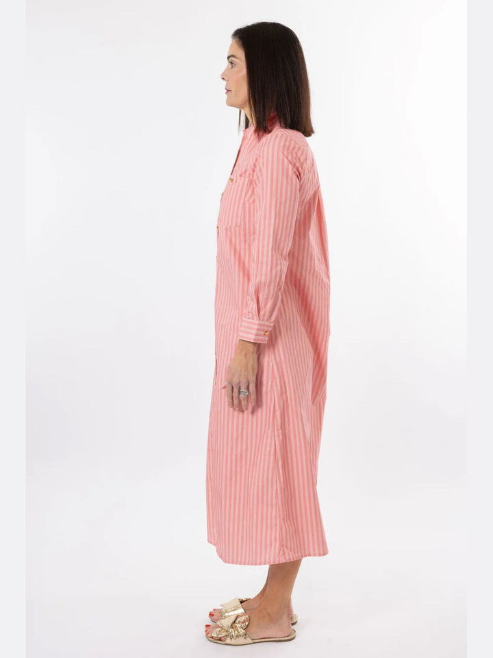 Harper Dress - Pink Stripe