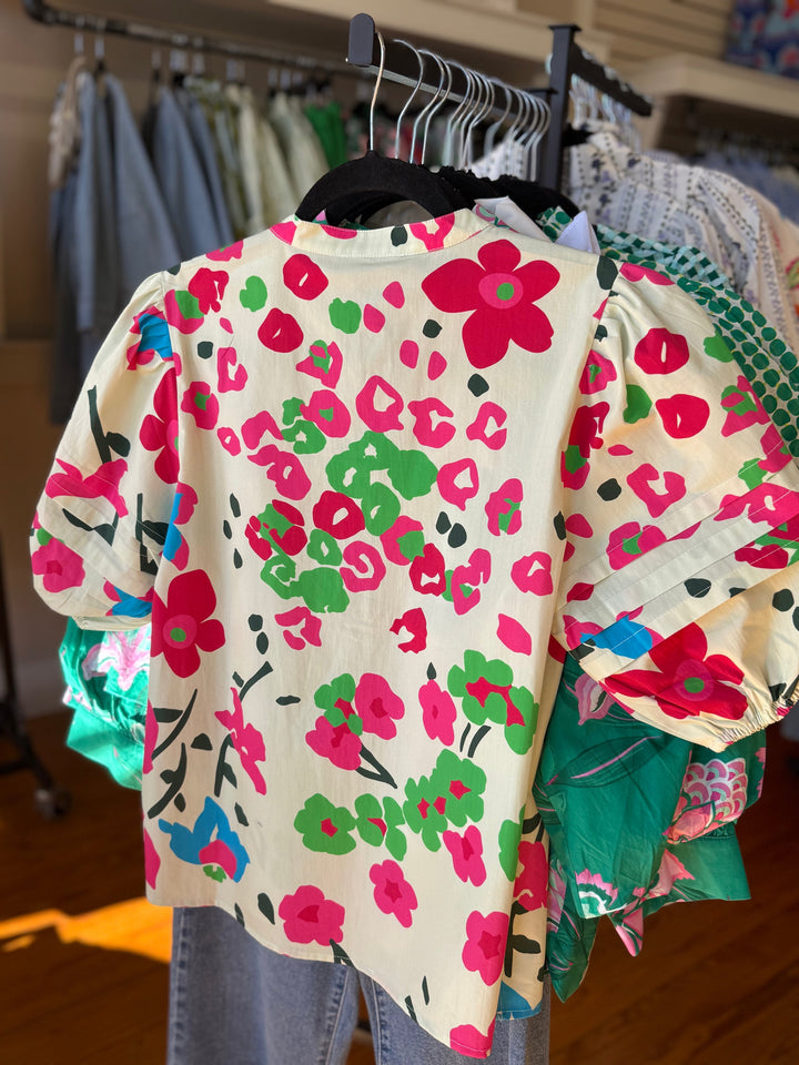 Maude Vivante Raya Top - Pink Tropics