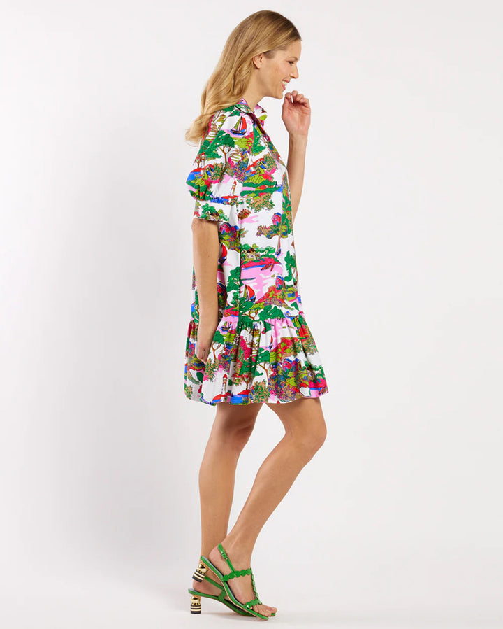 Jude Connally Tierney Dress - Seaside Escape White