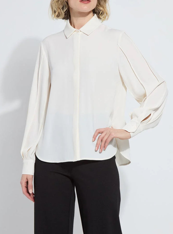 Lysse Ivette Pleated Balloon Slv Blouse