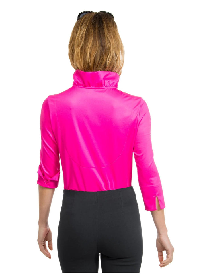 Gretchen Scott Ruffneck Top - Pink