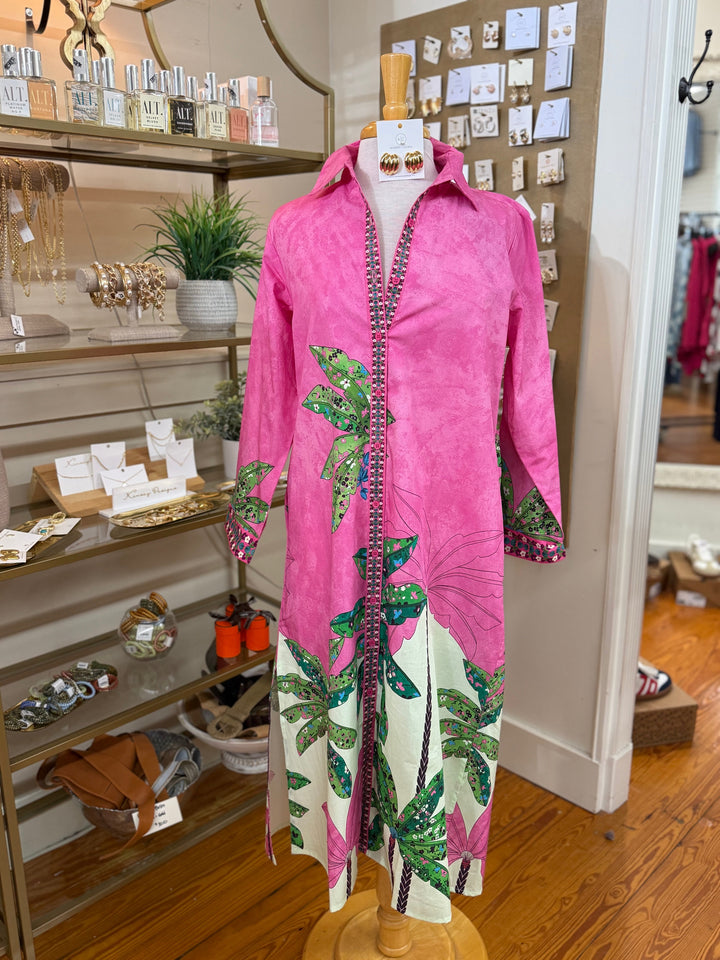Maude Vivante Eliza Dress - Pink Tropics