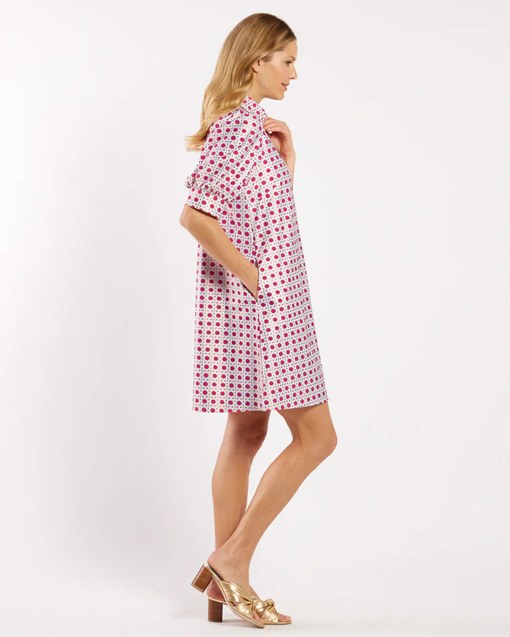 Jude Connally Emerson Dress - Petite Ratton Raspberry Gold