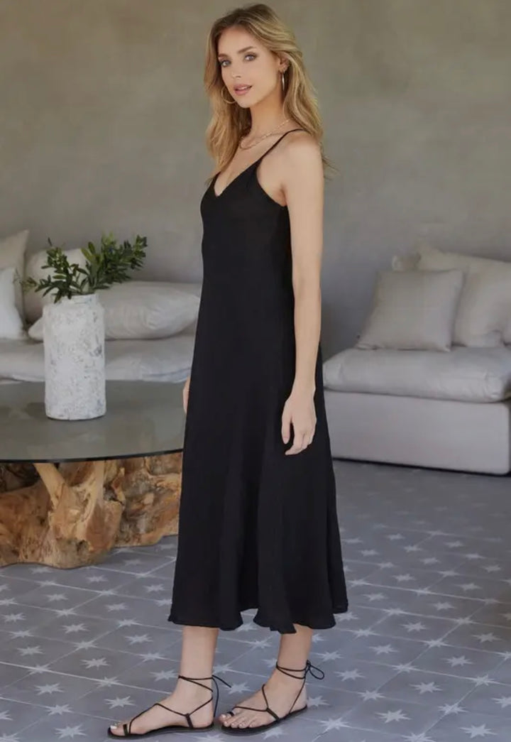 Milio Milano Linen Maxi Slip Dress