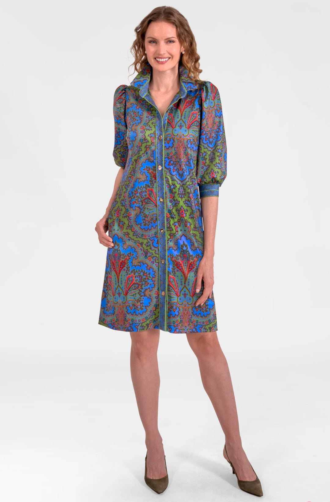 Gretchen Scott Swagger Dress - Passion Paisley