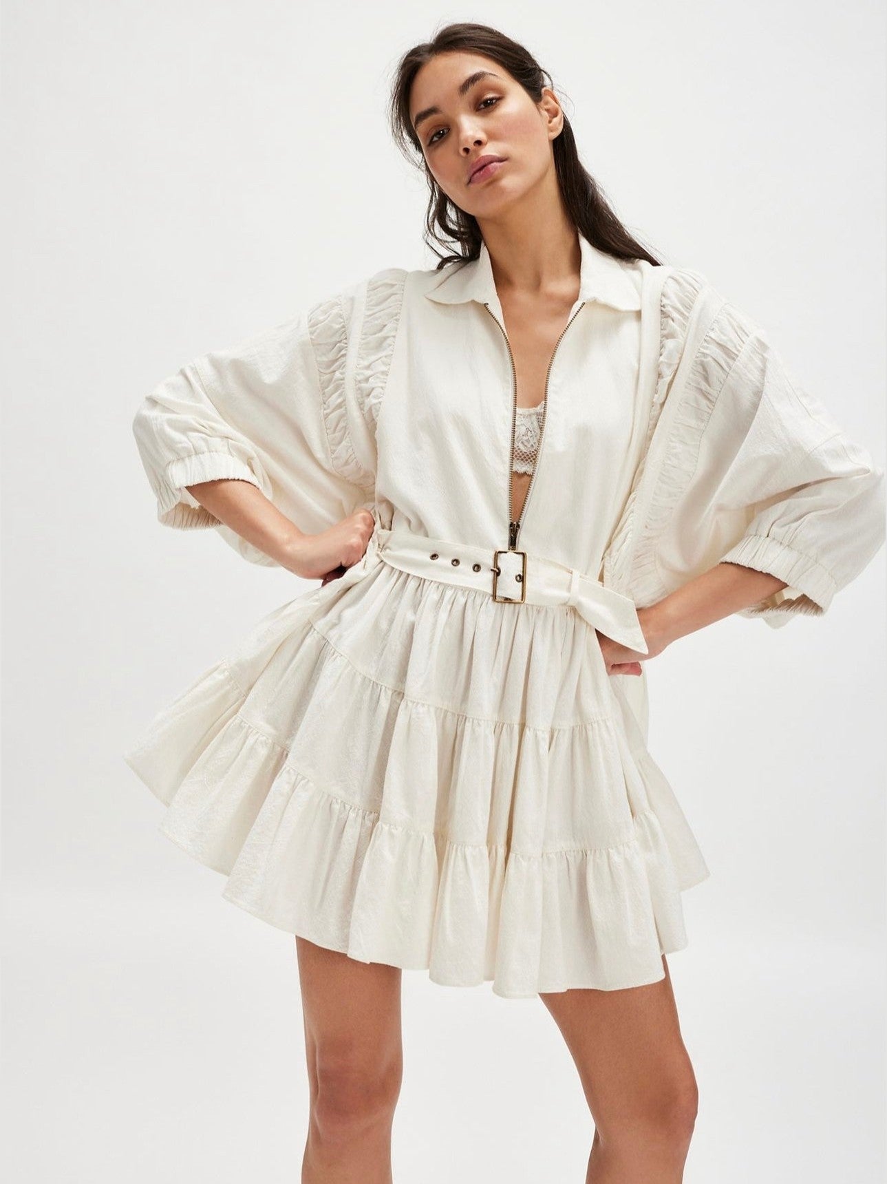 Free People - Hampton Mini Dress / Ivory – Bo & Company