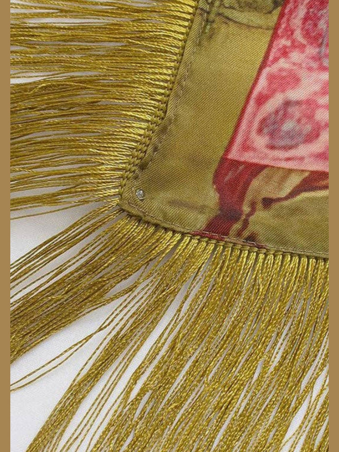 Crane Fringe Scarf- PREORDER