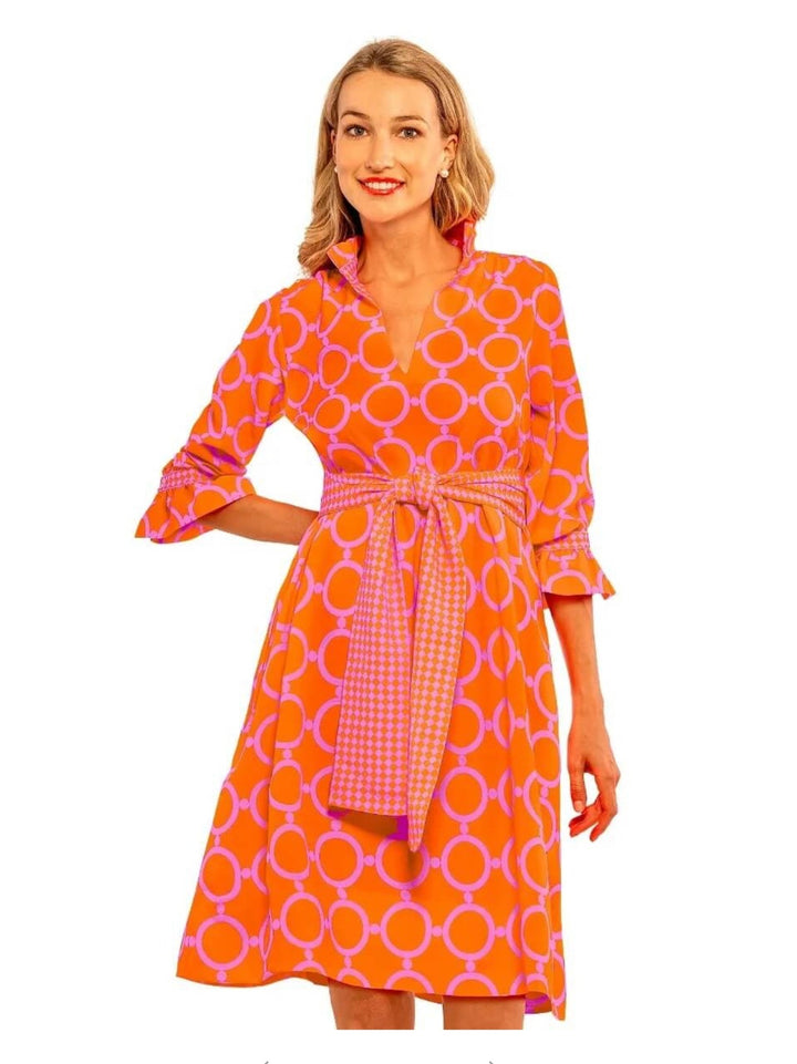 Gretchen Scott Outta Sight Dress - Pink & Orange