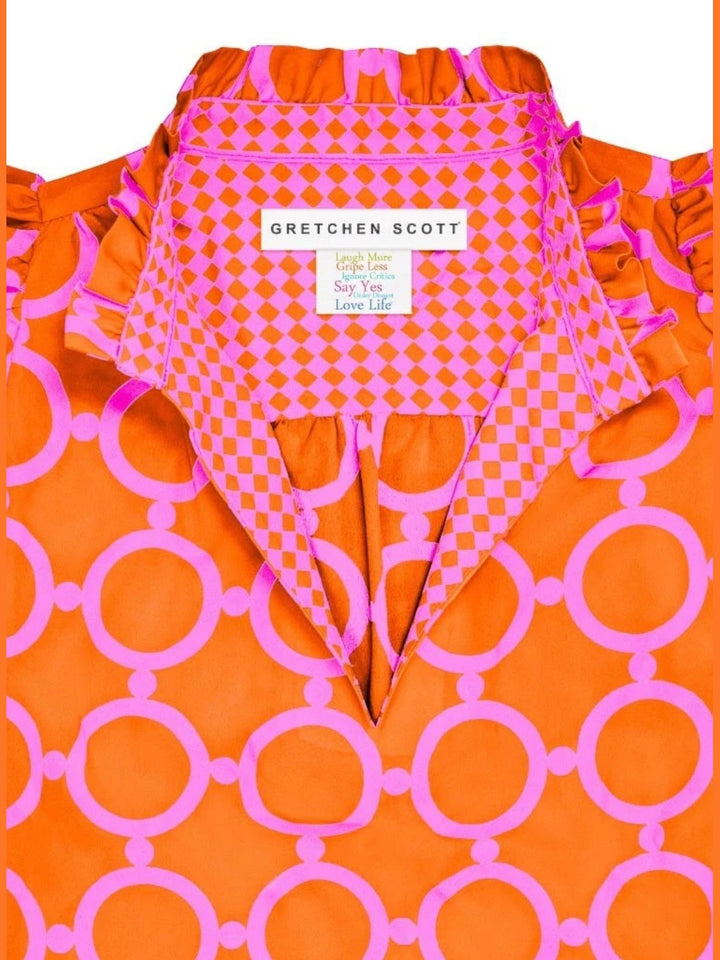 Gretchen Scott Outta Sight Dress - Pink & Orange