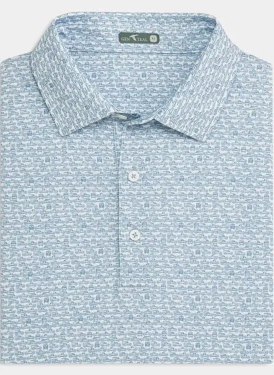Genteal Printed Performance Polo