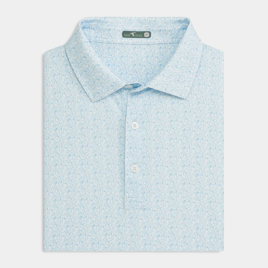 Genteal Printed Performance Polo