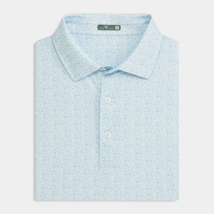 Genteal Printed Performance Polo