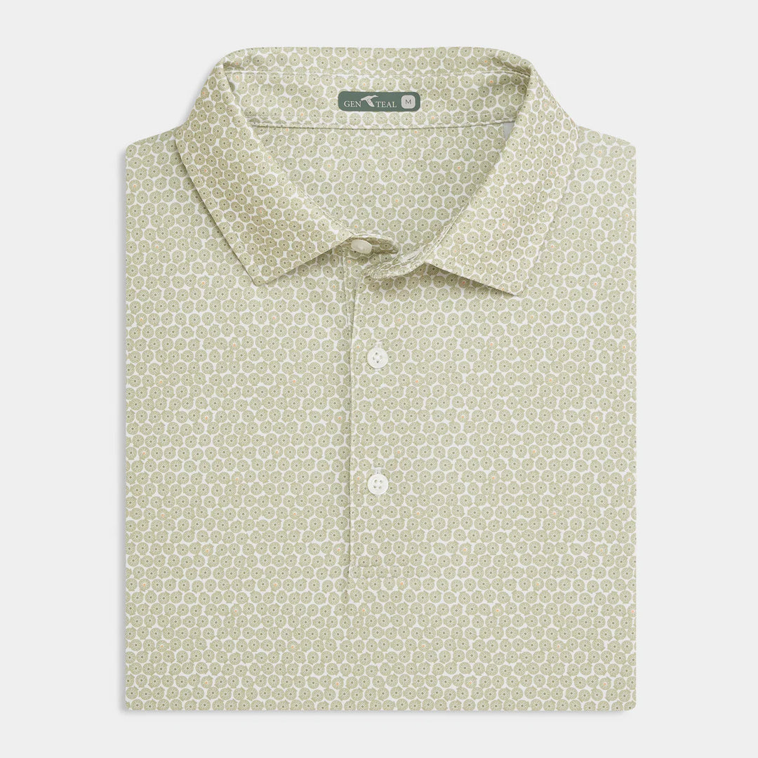 Genteal Printed Performance Polo