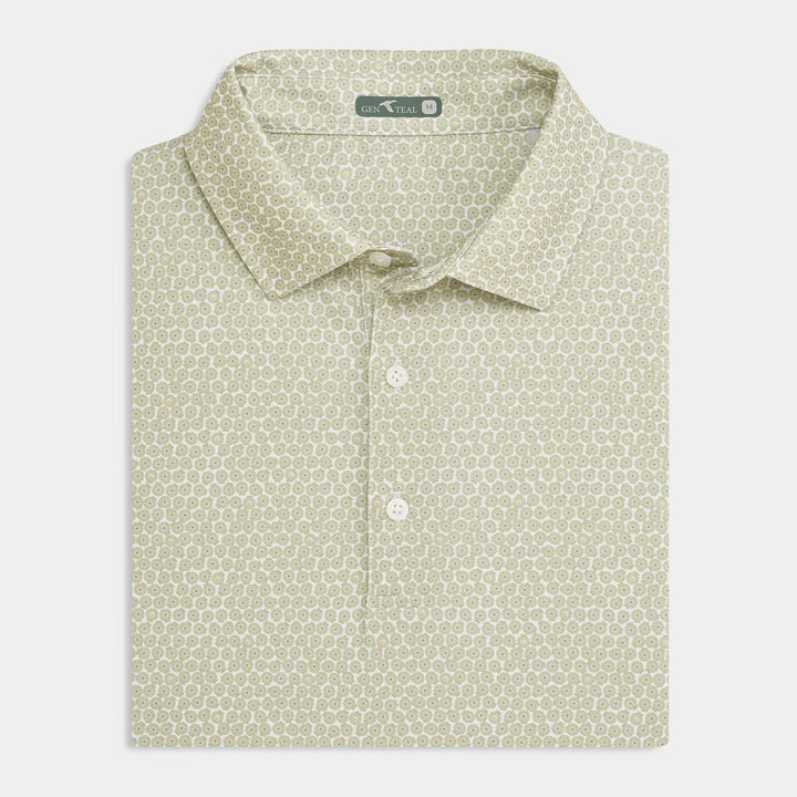 Genteal Printed Performance Polo