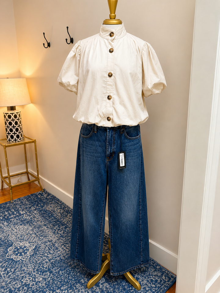Entro Bubble Sleeve Button Down