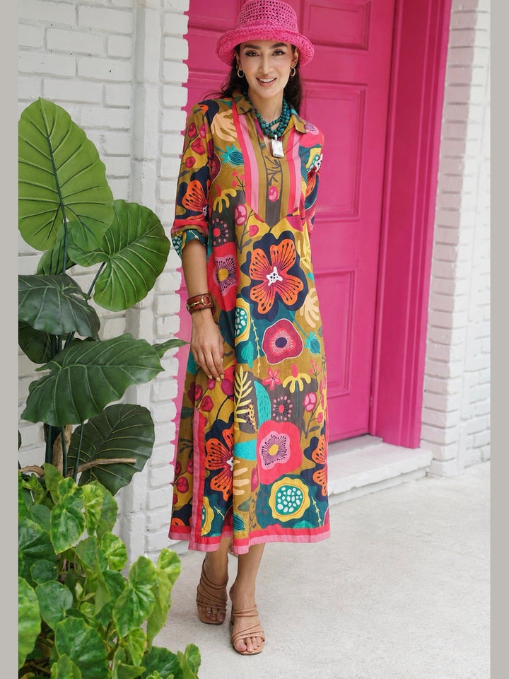 Darviny Kaftan- Fall Blossom