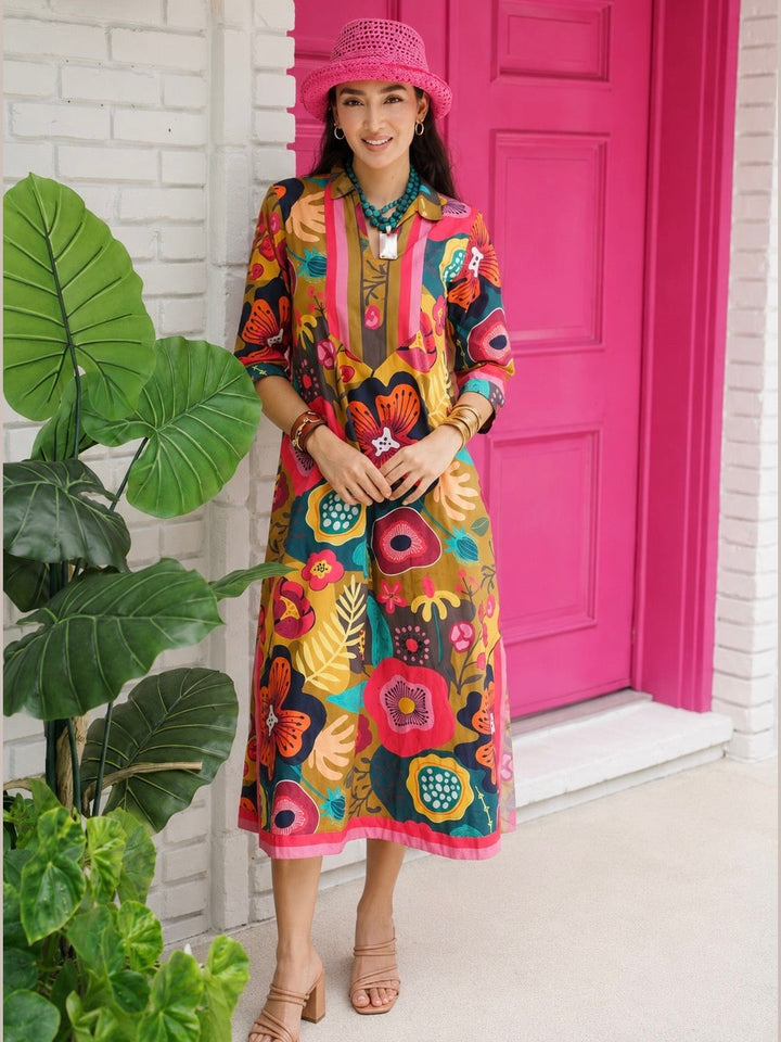 Darviny Kaftan- Fall Blossom