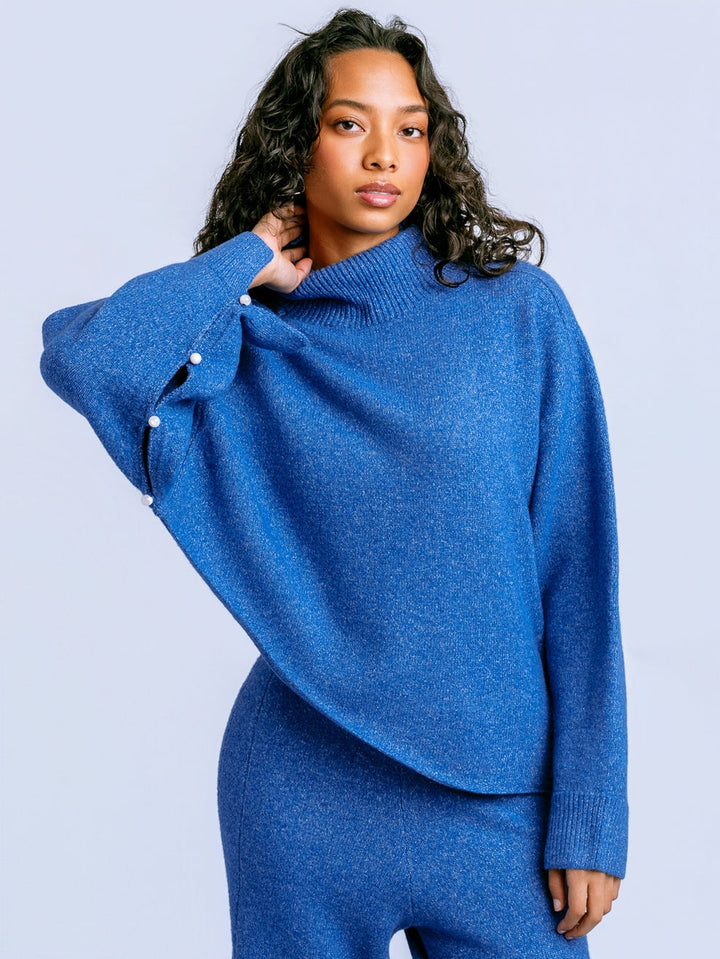 Kerisma Echo Turtleneck Sweater- China Blue