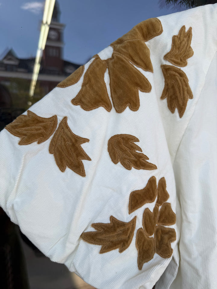 THML Leaf Applique Top