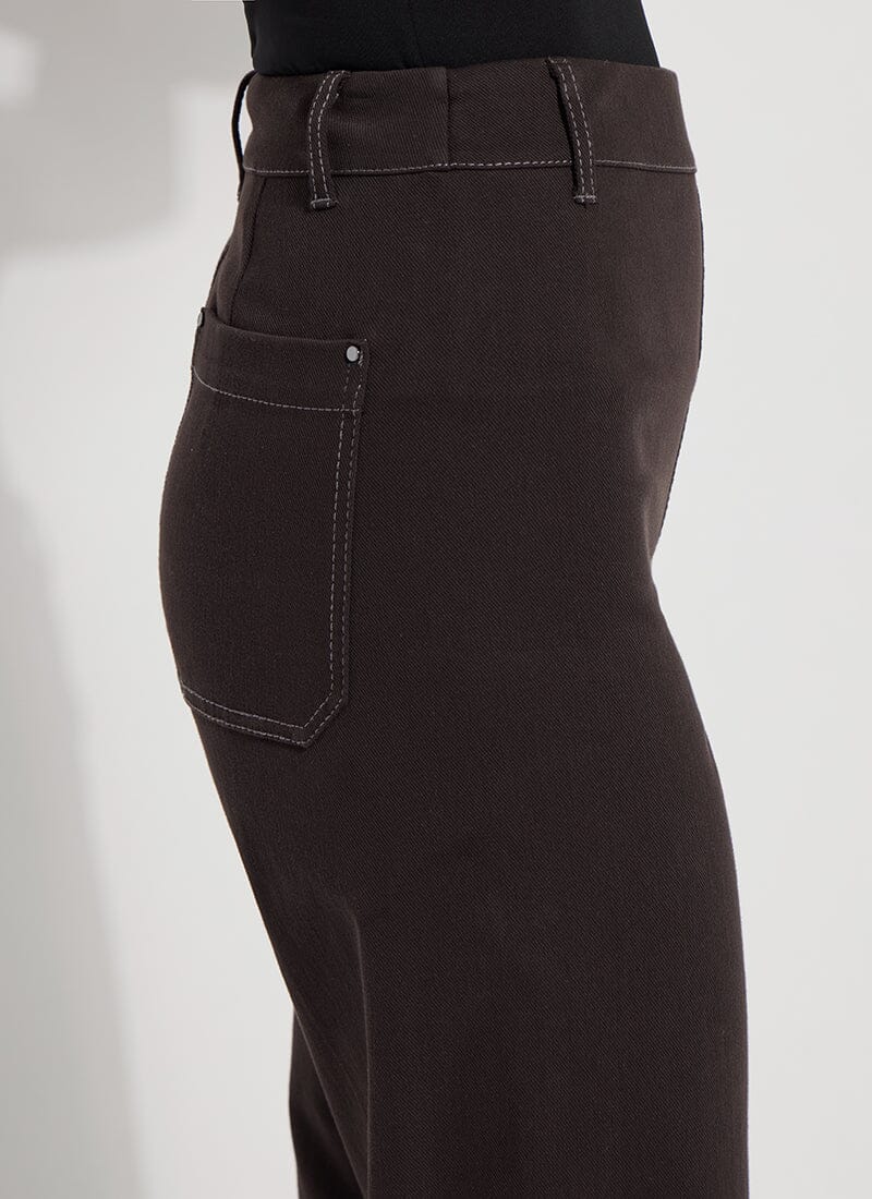 Lysse Erin Wide Leg Denim Pant - Double Espresso