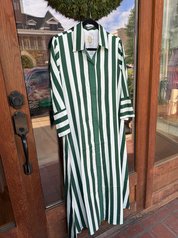 Heart of Grace Cabana Caftan- Fall Green