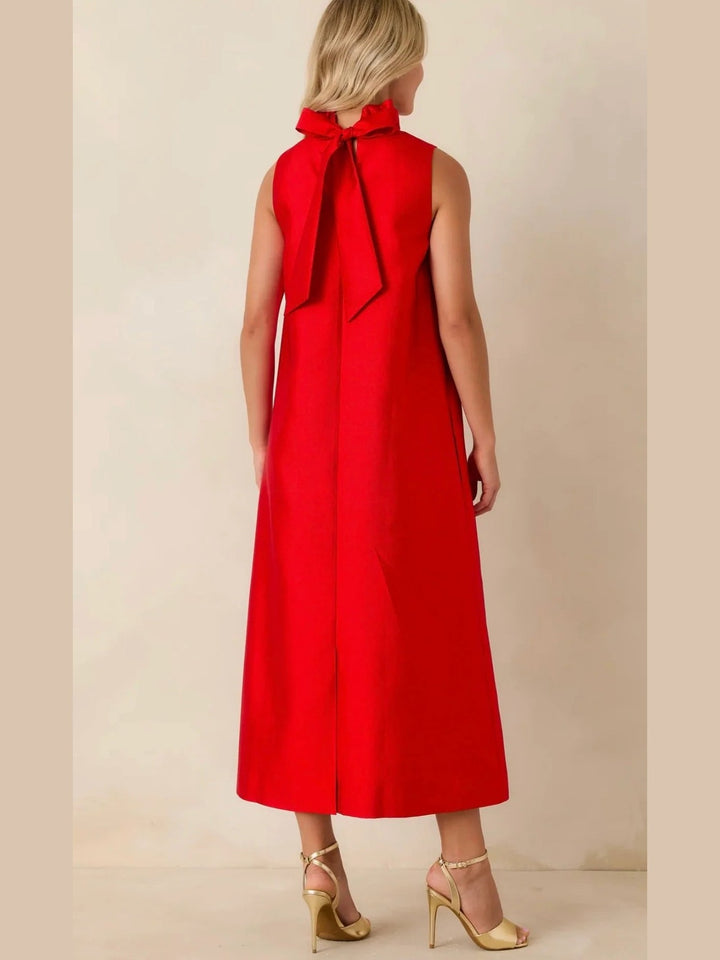 Prosperina Cecily Maxi Dress- Cranberry Red